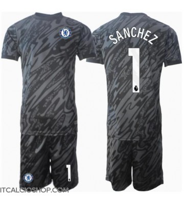 Chelsea Robert Sanchez #1 Portiere Seconda Maglia Bambino 2024-25 Manica Corta (+ Pantaloni corti)